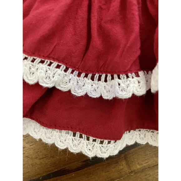 SweetHoney (Whim & Wander) OC Tiny Dancer Sleeveless Floral Dress Red Cream 4T - Picture 4 of 11